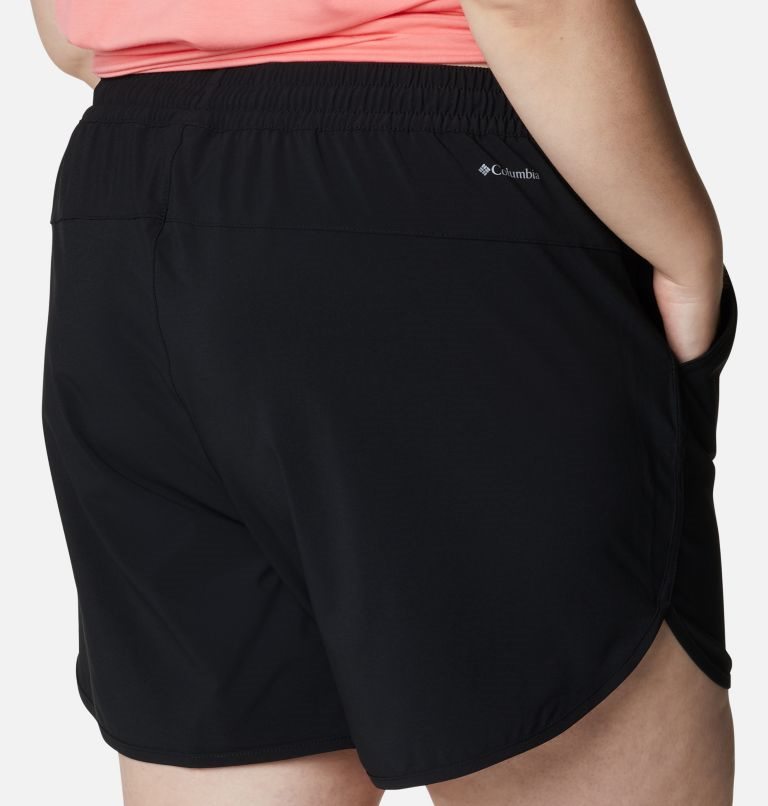 Women's Columbia Bogata Bay Stretch Shorts Black | Plus Size CA-R684C
